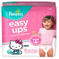 팸퍼스 이지업 트레이닝 팬티형 기저귀 여아용, 26매, 2단계