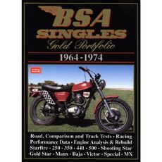 BSA Singles Gold Portfolio 1964-1974 Paperback, Brooklands Books