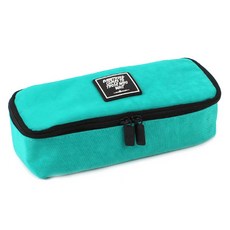 TOCTOC 尼龍多用途拉鍊鉛筆盒, 薄荷, 1個