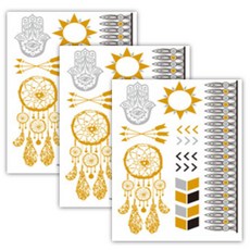 뷰티팝 타투 스티커 A, 23, 3개입