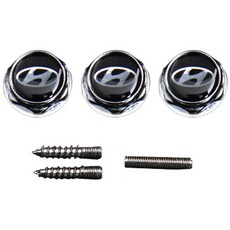 현대자동차 번호판 볼트 세트, 혼합 색상, 1세트