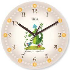 HAPPY VIRUS 兒童教育用掛鐘, 2114 鱷魚鳥