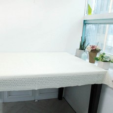 happytool 蕾絲花瓣桌布, 混合顏色, 寬 146cm x 長 96cm, 1個