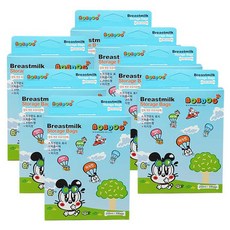 밥독 스텐드형 변온 모유 분유 저장팩 200ml, 30개입, 7개