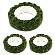 DONNA&DECO 蕾絲膠帶, 綠色, 3片