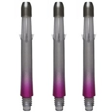 LSTYLE 다트샤프트 락 스트레이트 260mm, 블랙 그라데이션 핑크, 3개