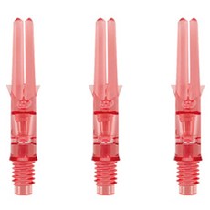 LSTYLE 다트샤프트 스트레이트 SiLent 130mm, 로즈 레드, 3개