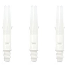 LSTYLE 다트샤프트 스트레이트 SiLent 130mm, 화이트, 3개