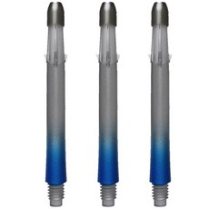 LSTYLE 다트샤프트 락 스트레이트 330mm, 블랙 그라데이션 블루, 3개
