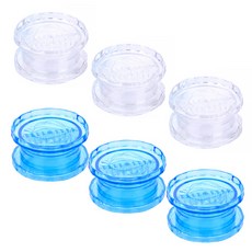 D&M Corporation簡便大蒜搗碎器組 藍色 3入+透明 3入, 混色, 1套