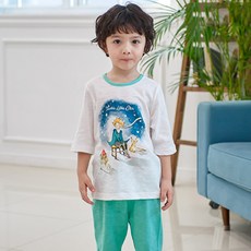 메이키즈 남아용 리틀프린스 7부 슬라브 실내복