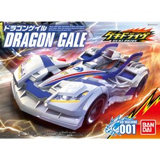 반다이 게키드라이브 드래곤게일 미니카, 혼합 색상, 1개