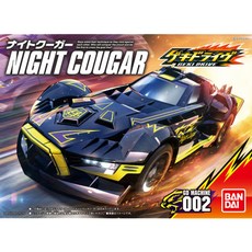 반다이 게키드라이브 나이트쿠거 미니카, 혼합 색상, 1개