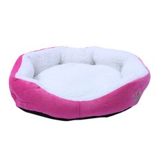 Dr.Mini 고양이 앤 강아지 양털 보들 방석, 로즈, 1개