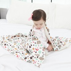 BEBE CHOUETTE 印花兒童棉毯, Moon And Stars