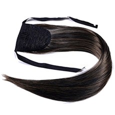 뷰티팝 내추럴 컬러 스트레이트 뒷머리 가발, 14, 1개