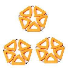 Dual 五角鍋墊, 橘色, 3入
