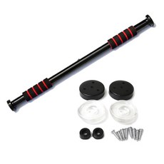 케이포스포츠 베이직 문틀 철봉 2중 안전형 K01, 블랙