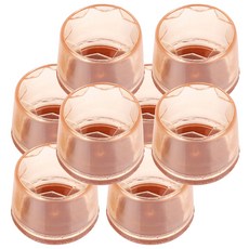 Marudeco 地板防刮裝飾腳套 透明 方形 大 43mm 4入, 2個