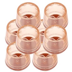 Marudeco 地板防刮傷裝飾腳墊 透明方形 中 33mm 4入, 2套