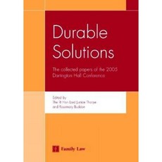 Durable Solutions: The Collected Papers of the 2005 Dartington Hall Conference Paperback, Jordan Publishing (GB)