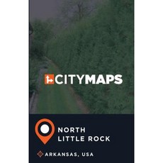 美國阿肯色州北小石城城市地圖平裝本, Createspace獨立發布平台