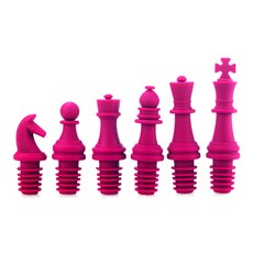 DM Chess 矽膠瓶酒法師套組 6p, 淺紫色, 1套