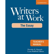 Writers at Work Teacher's Manual: The Essay Paperback, Cambridge University Press
