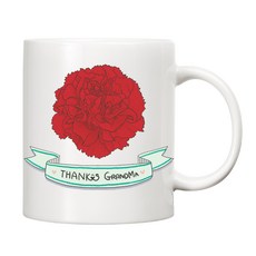 tbl 花卉MEMO馬克杯, 奶奶, 1個