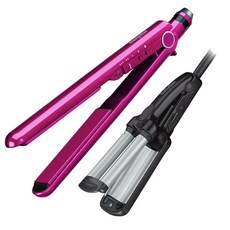 바비리스 프로 235 스무스 스트레이트너 고데기 2398K + 45mm 웨이브 엔비 미니 세라믹 스타일러 고데기 S8K, 스트레이트너(2398K), 스타일러(S8K), 혼합 색상