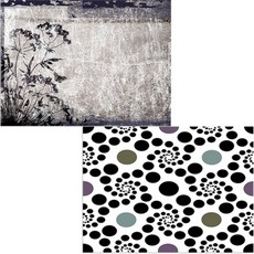 Bellamusic 矽膠餐墊 Dongguri + 人蔘, 混合顏色, 385 x 285 mm, 厚度 1mm, 2個