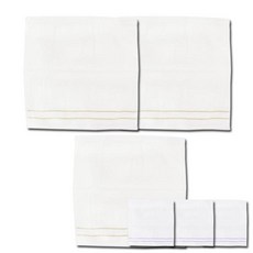 TERRY GALLERY 歌巾 Snow Gori 毛巾 米色 3p + 紫色 3p, 混色, 1套