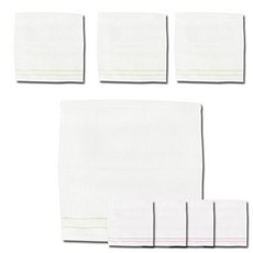 TERRY GALLERY 歌巾特里廚房雪環巾綠色4p+粉色4p, 混色, 1套