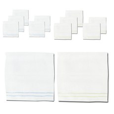 TERRY GALLERY 歌毛巾毛巾廚房雪巾藍色6p+綠色6p, 混色, 1套