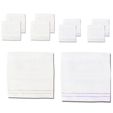 TERRY GALLERY 歌巾特里廚房雪環巾米色5p+紫色5p, 混色, 1套