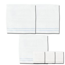 TERRY GALLERY 宋毛巾 毛巾 廚房 雪巾 藍色 3p + 米色 3p, 混色, 1套