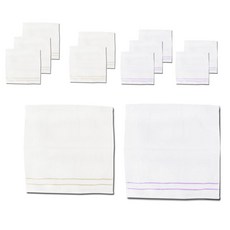 송월타월 테리갤리리 스노우 고리타올 베이지 6p + 퍼플 6p, 혼합 색상, 1세트