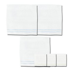 TERRY GALLERY 歌巾特里廚房雪巾藍色3p+綠色3p, 混色, 1套