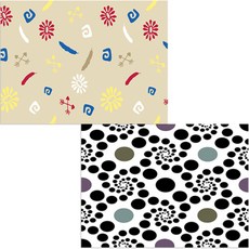 印尼 Bella 矽膠餐墊 Dongguri + 圖案, 1, 385 x 285 mm, 厚度 1mm, 1個