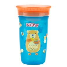 누비 유아용 티칭컵 300ml 10411, 아쿠아, 1개