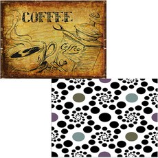 印尼 Bella 矽膠餐墊 Dongguri + 咖啡, 混合顏色, 385 x 285 mm, 厚度 1mm, 2個