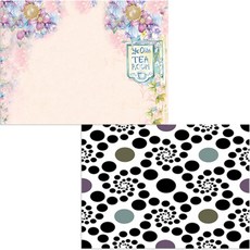 印尼 Bella 矽膠餐墊 洞穴 + 花園, 混合顏色, 385 x 285 mm, 厚度 1mm, 1個