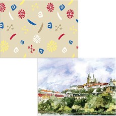 Bellamusic 矽膠餐墊 都市風景 1 + 圖案, 385 x 285 mm, 厚度 1mm, 1個