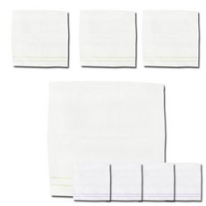 TERRY GALLERY 歌巾特里廚房雪環巾綠色4p+紫色4p, 混色, 1套