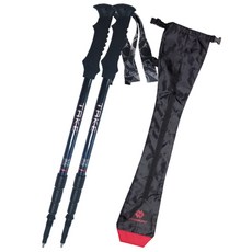 VERMONT 4段攀岩棒黑色2入+收納袋組, 黑色的