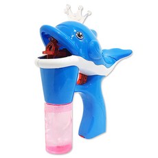 드림티앤지 왕관 돌고래 자동버블건, 블루, 1개