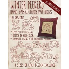 Winter Peekers Hand Embroidery Patterns Paperback, Createspace Independent Publishing Platform