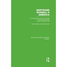 伯特蘭·羅素的《美國：他的跨大西洋旅行和著作》。第一卷 1896-1945 年平裝本, 勞特利奇