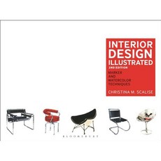 Interior Design Illustrated: Marker and Watercolor Techniques Paperback, Fairchild Books