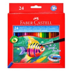 FABER-CASTELL 輝柏 水彩彩色鉛筆, 24色